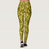 Donkergoudgele nevel leggings (Achterkant)