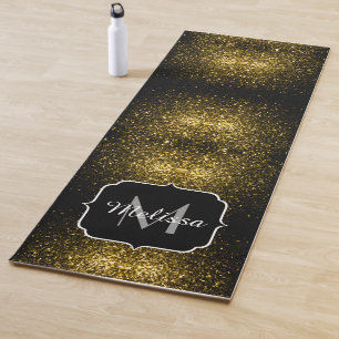Donkergoudgele nevel yogamat