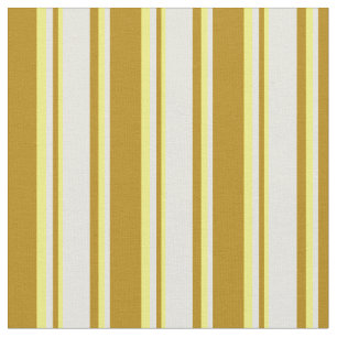 Donkergoudkleurig, beige en geel patroon stof