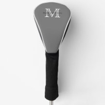 Donkergrijs Classic Custom Monogram & Naam