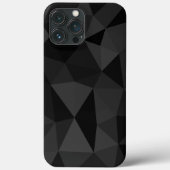 Donkergrijs en zwart geometrisch maaspatroon Case-Mate iPhone case (Achterkant)