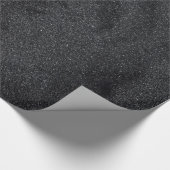 Donkergrijs glitter cadeaupapier (Hoek)