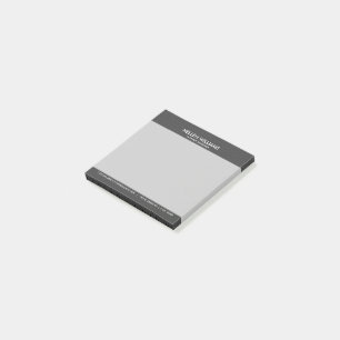 Donkergrijs leder van de Faux Post-it® Notes