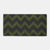 Donkergrijs legergroen  chevron bureaumat (Voorkant)