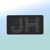 Donkergrijs modern Return Address Label