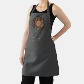 Donkergrijs Monogrammed Apron met Dreamweaver Schort (Insitu)