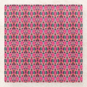 Donkergrijs Roze Blauw Funky Fun Deco Bar Tafel Glazen Onderzetter