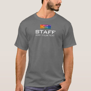 Donkergrijs teamlid Dubbele Mannen hulp T-shirt