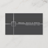 Donkergrijze architectuur visitekaartje (Voorkant)