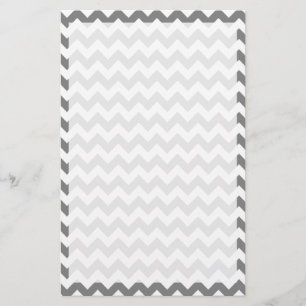 Donkergrijze Chevron; zigzag Briefpapier