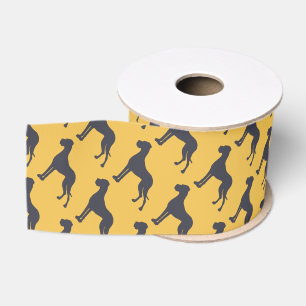 Donkergrijze Dogues de Bordeaux Grosgrain Lint