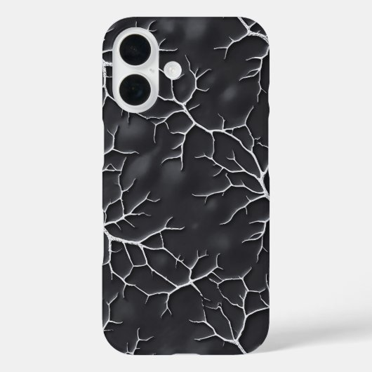 Donkergrijze iPhone-hoes met taktextuur Case-Mate iPhone Case (Achterkant)