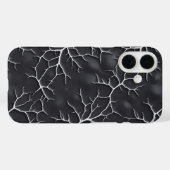 Donkergrijze iPhone-hoes met taktextuur Case-Mate iPhone Case (Achterkant (horizontaal))