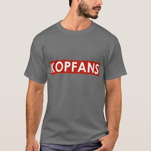 Donkergrijze Kopventilatoren T-shirt (Voorkant)