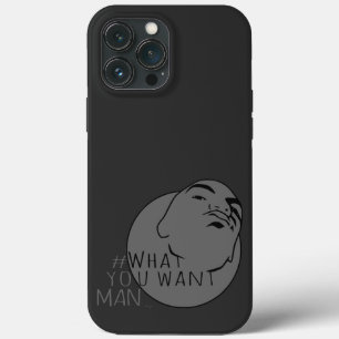 donkergrijze Mok Shot Hashtag Yo Man Wat je wilt iPhone 13 Pro Max Hoesje