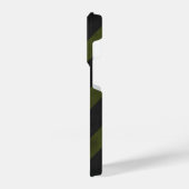 Donkergrijze  patronen van het leger iPhone hoesje (Linkerkant)