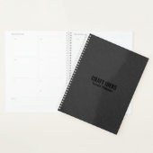Donkergrijze smeltextuur planner (Display)