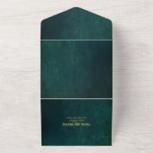  donkergroen all in one uitnodiging (Buitenkant)