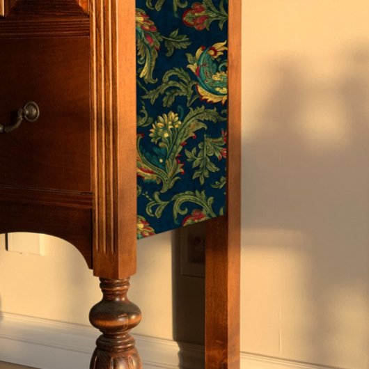 Donkergroen blad Chinoiserie Decoupage Tissuepapier