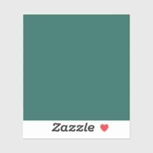 Donkergroen blauw (effen kleur) sticker