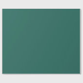 Donkergroen blauw (vaste kleur) cadeaupapier (Vlak)