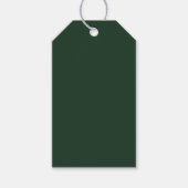 Donkergroen Cadeaulabel (Voorkant)