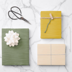 Donkergroen Donkergoud en Ivoor Shimmery Inpakpapier Vel