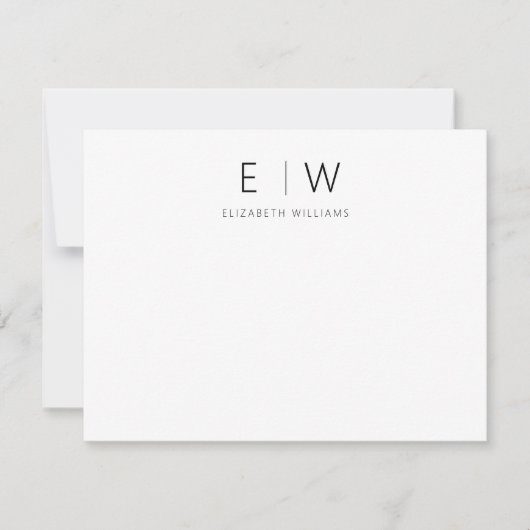 Donkergroen Elégant Modern Minimalistisch Dank je (Voorkant)