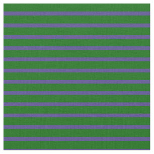Donkergroen en donkerleien blauw gekleurde strepen stof