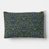 Donkergroen en Periwinkle Art Nouveau Cut Sew Bag Etui (Achterkant)