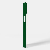 Donkergroen enkelvoudig monogram Case-Mate iPhone case (Achterkant / Rechts)