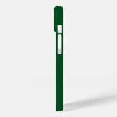 Donkergroen enkelvoudig monogram Case-Mate iPhone case (Achterkant / Links)