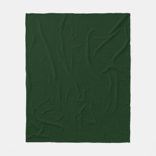 Donkergroen getextureerd fleece deken (Voorkant)