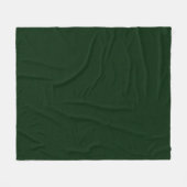 Donkergroen getextureerd fleece deken (Voorkant (Horizontaal))