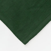 Donkergroen getextureerd fleece deken (Hoek)