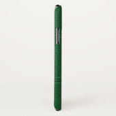 Donkergroen  kunstleer Case-Mate iPhone case (Achterkant / rechts)