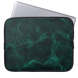 Donkergroen marmer, naadloze textuur. laptop sleeve