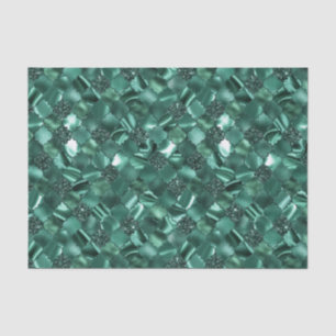 Donkergroen Marokkaans Quatrefoil Patroon Tissuepapier