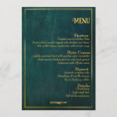  donkergroen menu (Voorkant)