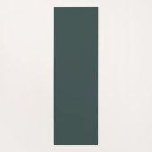 Donkergroen modern gouden belettering script yogamat (Achterkant)