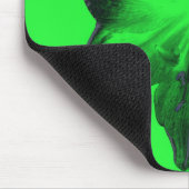 Donkergroen op lichtgroene amaryllis muismat (Hoek)