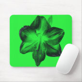 Donkergroen op lichtgroene amaryllis muismat (Met muis)