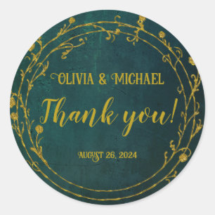  donkergroen ronde sticker