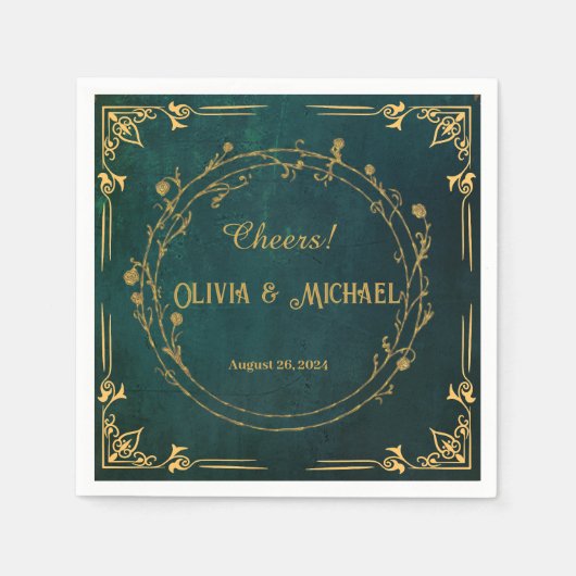  donkergroen servet (Voorkant)