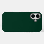 Donkergroen stoere iPhone 16 Hoesje (Achterkant (horizontaal))