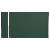 Donkergroen + witte Kussensloop (Voorkant-Links)