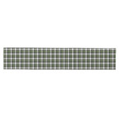 Donkergroen Zwart Wit Buffel Check geruite patroon Medium Tafelloper (Horizontaal)