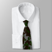 Donkergroene camouflage in bruin en grijs stropdas (Gebonden)