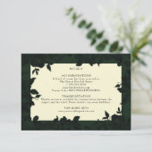 Donkergroene  details voor de bruiloft (Staand voorkant)