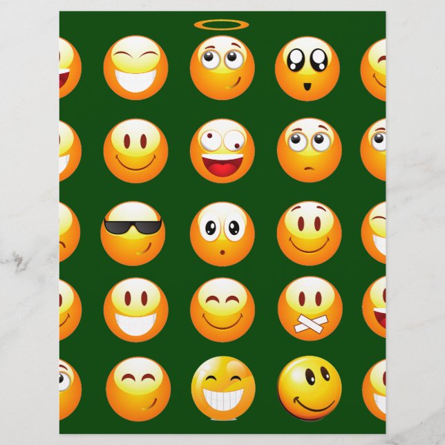 donkergroene emoji (Voorkant)
